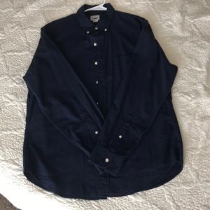 BRAND NEW Men’s J. Crew navy blue woven shirt